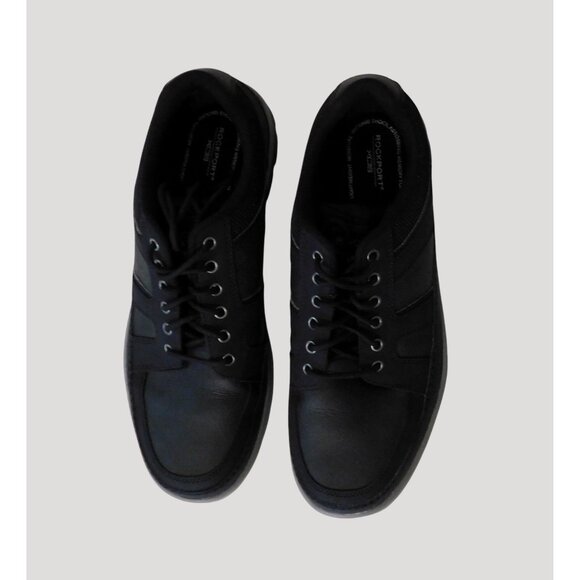 Rockport Mens Get Your Kicks Mudguard Blucher Shoes Size 10 M Black Lightweight - Picture 2 of 10